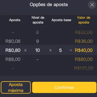 Valor da Aposta